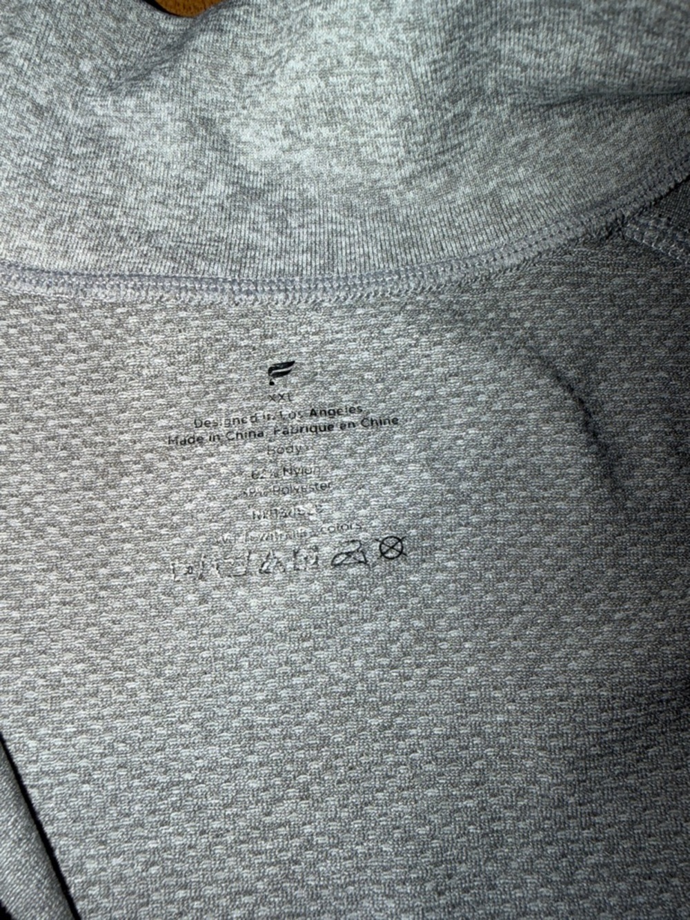 Fabletics Men's Lightweight Heather Gray Quarter-Zip Shirt Jacket - Picture 4 of 6